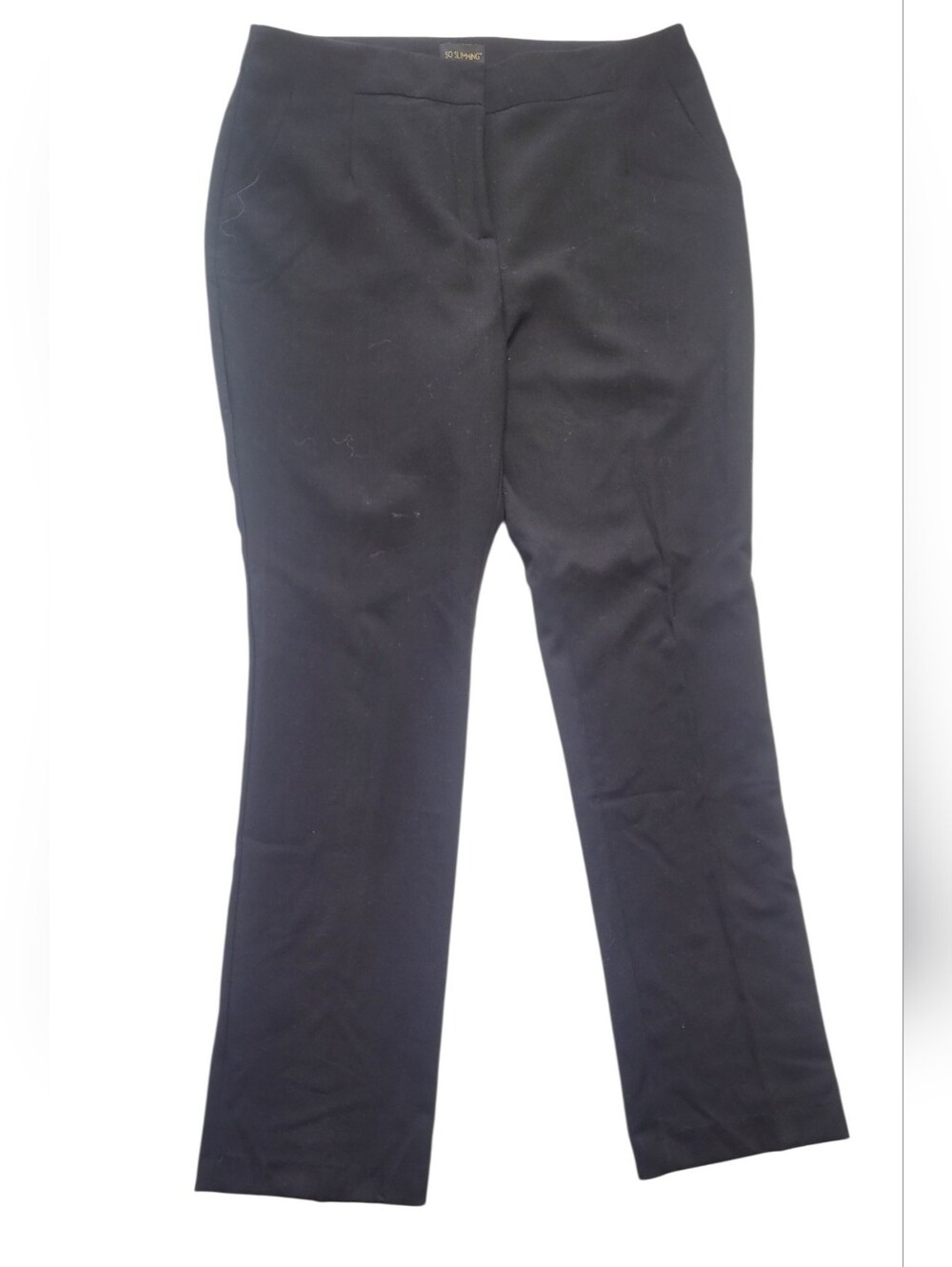 Chicos So Slimming Black Women's Straight-Leg Dress Pants 1.5 Size 10